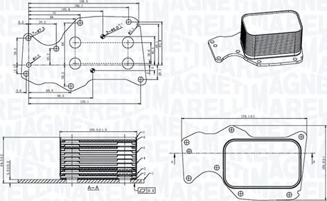 Magneti Marelli 350300004400 - Radiator ulei, ulei motor aaoparts.ro