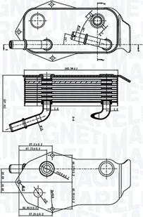 Magneti Marelli 350300004800 - Radiator ulei, ulei motor aaoparts.ro