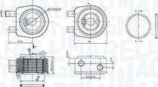 Magneti Marelli 350300001900 - Radiator ulei, ulei motor aaoparts.ro
