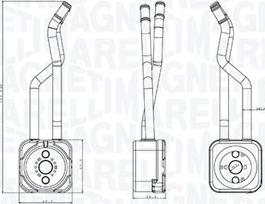 Magneti Marelli 350300003800 - Radiator ulei, ulei motor aaoparts.ro