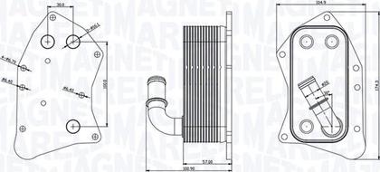 Magneti Marelli 350300002300 - Radiator ulei, ulei motor aaoparts.ro