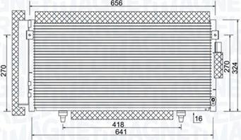 Magneti Marelli 350203998000 - Condensator, climatizare aaoparts.ro