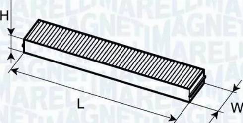 Magneti Marelli 350203061040 - Filtru, aer habitaclu aaoparts.ro