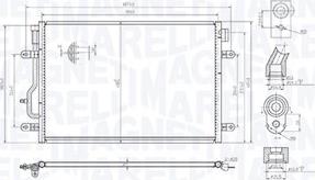 Magneti Marelli 350203103300 - Condensator, climatizare aaoparts.ro