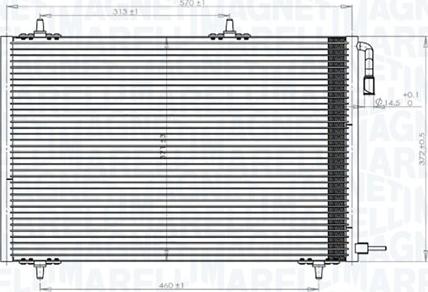 Magneti Marelli 350203816000 - Condensator, climatizare aaoparts.ro
