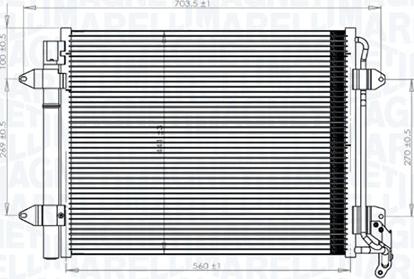 Magneti Marelli 350203833000 - Condensator, climatizare aaoparts.ro