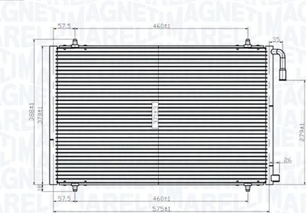 Magneti Marelli 350203825000 - Condensator, climatizare aaoparts.ro