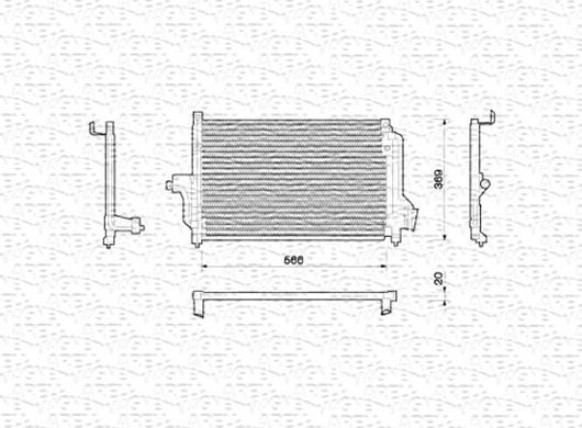Magneti Marelli 350203214000 - Condensator, climatizare aaoparts.ro