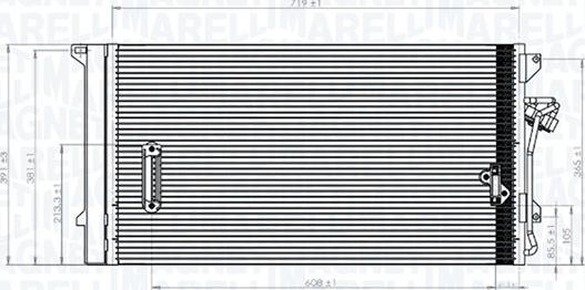 Magneti Marelli 350203743000 - Condensator, climatizare aaoparts.ro