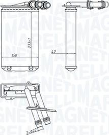 Magneti Marelli 350218445000 - Schimbator caldura, incalzire habitaclu aaoparts.ro