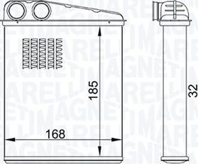 Magneti Marelli 350218457000 - Schimbator caldura, incalzire habitaclu aaoparts.ro