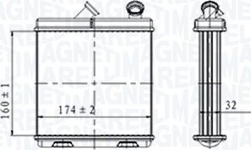 Magneti Marelli 350218465000 - Schimbator caldura, incalzire habitaclu aaoparts.ro