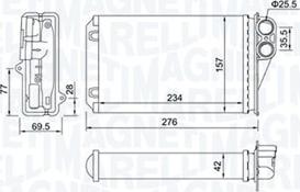 Magneti Marelli 350218461000 - Schimbator caldura, incalzire habitaclu aaoparts.ro