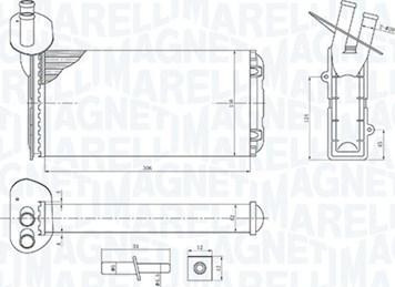 Magneti Marelli 350218410000 - Schimbator caldura, incalzire habitaclu aaoparts.ro