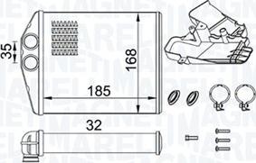 Magneti Marelli 350218426000 - Schimbator caldura, incalzire habitaclu aaoparts.ro