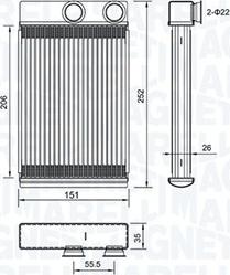 Magneti Marelli 350218478000 - Schimbator caldura, incalzire habitaclu aaoparts.ro