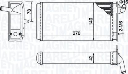 Magneti Marelli 350218503000 - Schimbator caldura, incalzire habitaclu aaoparts.ro