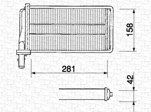 Magneti Marelli 350218061000 - Schimbator caldura, incalzire habitaclu aaoparts.ro