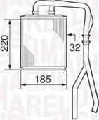 Magneti Marelli 350218308000 - Schimbator caldura, incalzire habitaclu aaoparts.ro