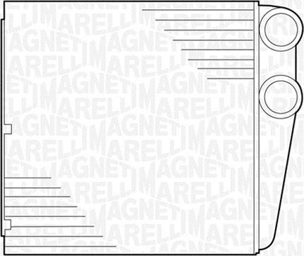 Magneti Marelli 350218279000 - Schimbator caldura, incalzire habitaclu aaoparts.ro