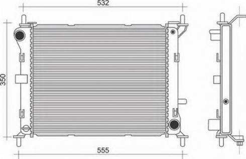 Magneti Marelli 350213946000 - Radiator, racire motor aaoparts.ro