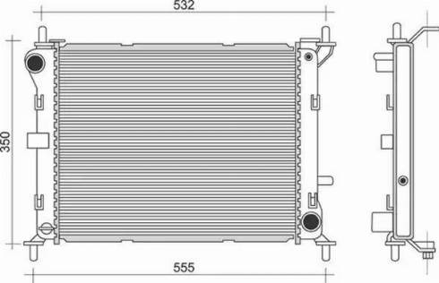 Magneti Marelli 350213909000 - Radiator, racire motor aaoparts.ro