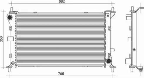 Magneti Marelli 350213910000 - Radiator, racire motor aaoparts.ro