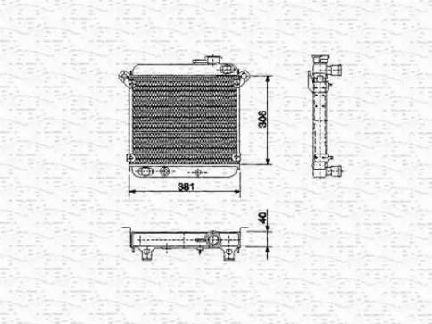 Magneti Marelli 350213452000 - Radiator, racire motor aaoparts.ro
