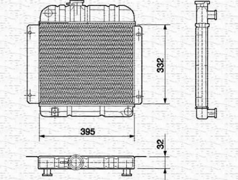 Magneti Marelli 350213417000 - Radiator, racire motor aaoparts.ro