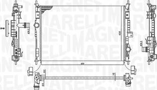 Magneti Marelli 350213199600 - Radiator, racire motor aaoparts.ro