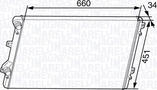 Magneti Marelli 350213144300 - Radiator, racire motor aaoparts.ro