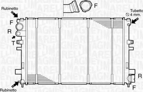 Magneti Marelli 350213102800 - Radiator, racire motor aaoparts.ro