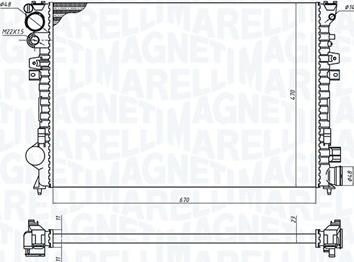 Magneti Marelli 350213102700 - Radiator, racire motor aaoparts.ro