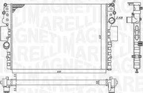 Magneti Marelli 350213183800 - Radiator, racire motor aaoparts.ro
