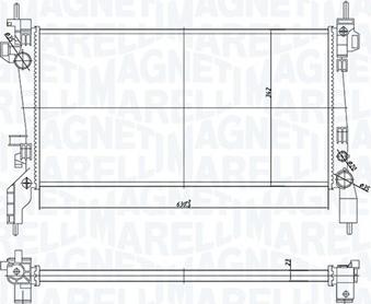 Magneti Marelli 350213172600 - Radiator, racire motor aaoparts.ro