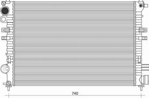 Magneti Marelli 350213866000 - Radiator, racire motor aaoparts.ro