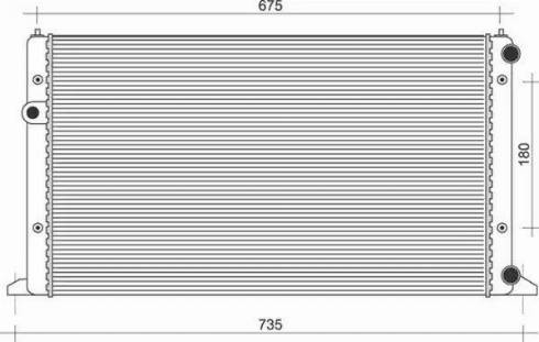 Magneti Marelli 350213839000 - Radiator, racire motor aaoparts.ro