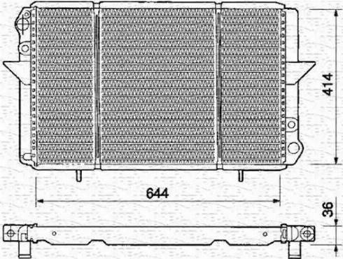 Magneti Marelli 350213360000 - Radiator, racire motor aaoparts.ro