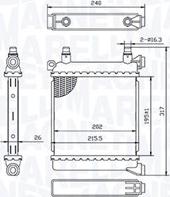 Magneti Marelli 350213214500 - Radiator, racire motor aaoparts.ro