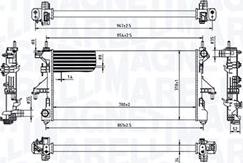 Magneti Marelli 350213215000 - Radiator, racire motor aaoparts.ro