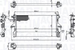 Magneti Marelli 350213216700 - Radiator, racire motor aaoparts.ro