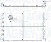 Magneti Marelli 350213217400 - Radiator, racire motor aaoparts.ro