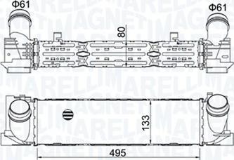 Magneti Marelli 351319204900 - Intercooler, compresor aaoparts.ro