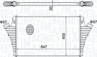 Magneti Marelli 351319204650 - Intercooler, compresor aaoparts.ro