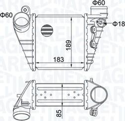 Magneti Marelli 351319204830 - Intercooler, compresor aaoparts.ro
