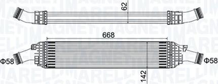 Magneti Marelli 351319204820 - Intercooler, compresor aaoparts.ro