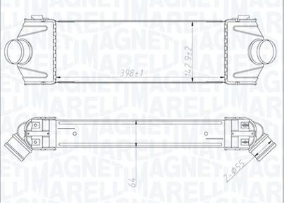 Magneti Marelli 351319204320 - Intercooler, compresor aaoparts.ro