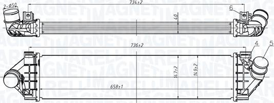 Magneti Marelli 351319206200 - Intercooler, compresor aaoparts.ro