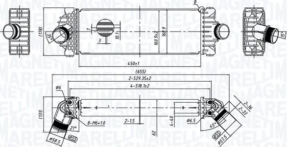Magneti Marelli 351319206230 - Intercooler, compresor aaoparts.ro