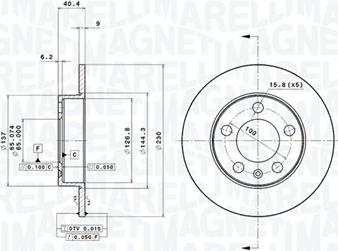 Magneti Marelli 360406049701 - Disc frana aaoparts.ro